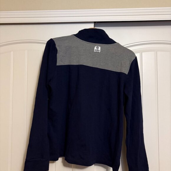 UConn Huskies Sweatshirt Womens Large Pink Victoria's Secret X 5th & Ocean Navy - Picture 3 of 3